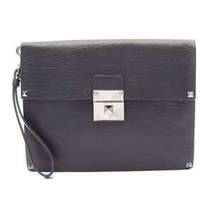 Valentino Rockstud Leather Clutch Bag